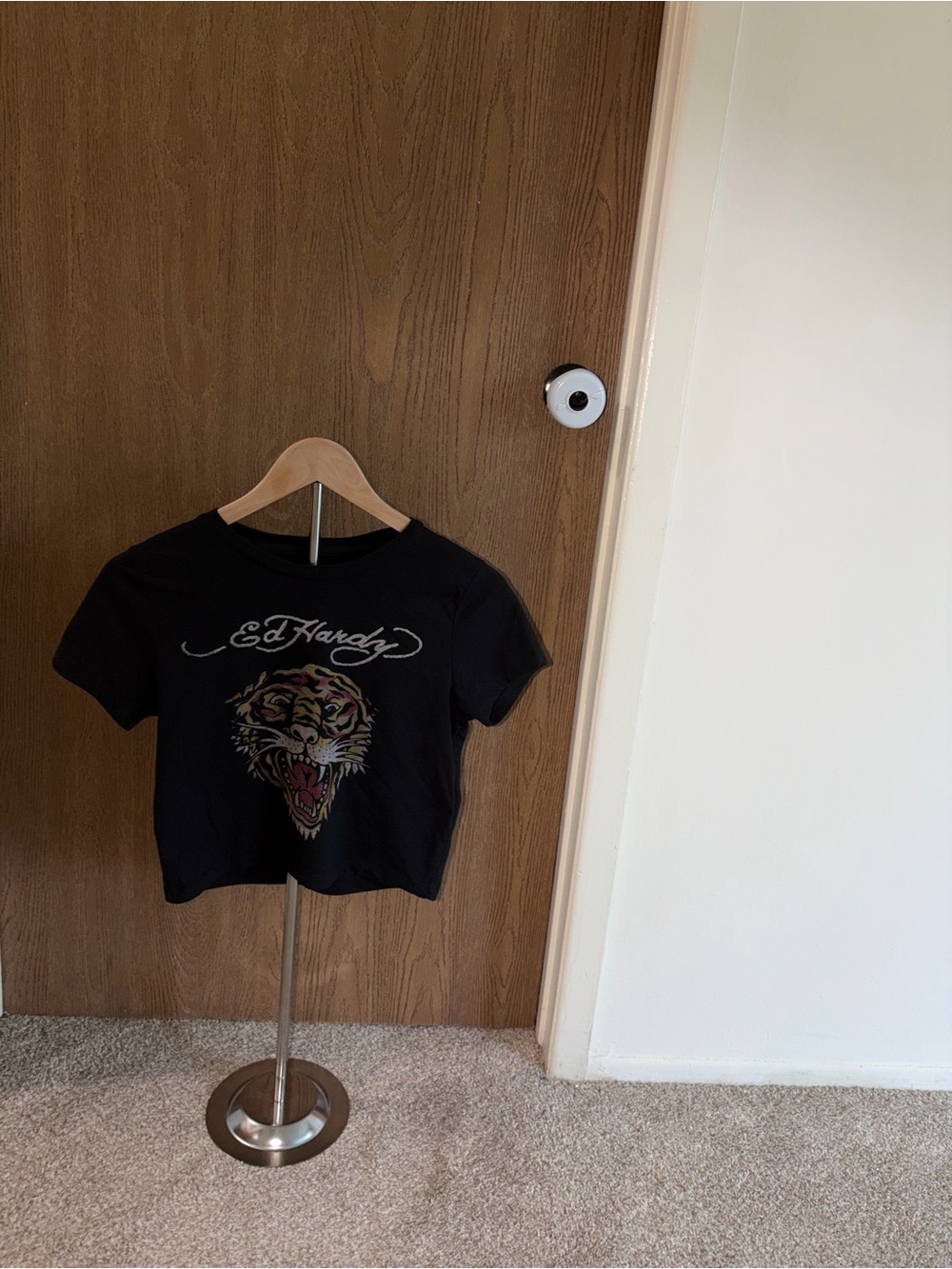 Ed Hardy Black Kids Tiger Graphic Tee